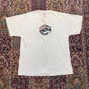 VTG Tony Hawk‎ T Shirt Mens Size L White center logo black red skate T shirt y2k